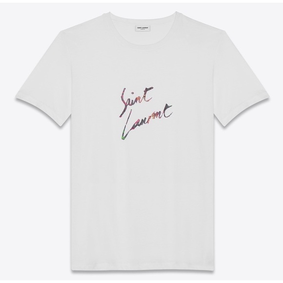 Saint Laurent Script Tee Top Sellers 